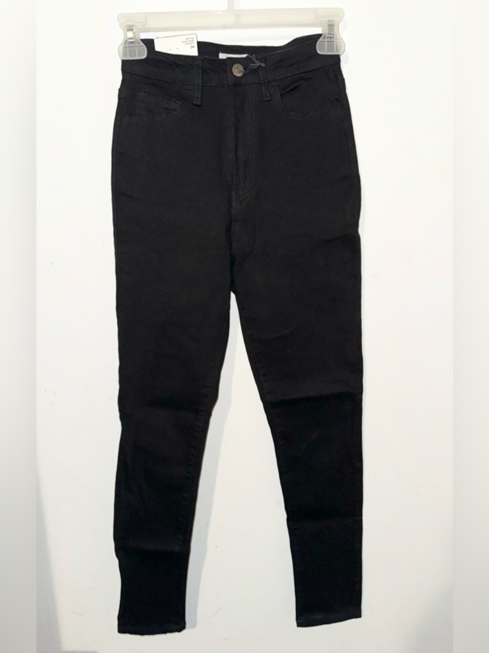 Forever 21 Black Denim Petite High Rise Skinny